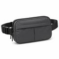 Sac banane 24 x 15 x 6 cm en textile noir rangement urbain