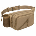 Sac banane 30 x 15 x 17 cm en textile beige pour activités extérieures style utilitaire