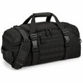 Sac de voyage 55 cm en polyester noir à compartiments multiples avec bandoulière réglable